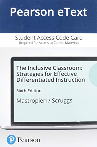 Book Pearson eText The Inclusive Classroom: Strategies for Effective Differentiated Instruction -- Access Card free