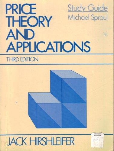Book Price Theory And Applications: Study Guide free