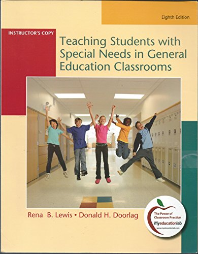 Book Teaching Students with Special Needs in General Education Classrooms: Instructor's Copy: Eighth Edition free