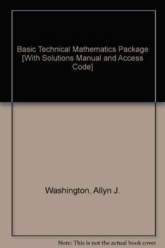 Book Basic Technical Mathematics&sac&ssm Pkg free