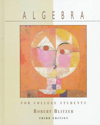Book Algebra for College Students free