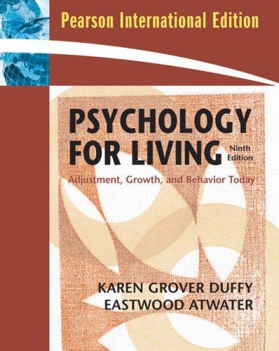 Book Psychology For Living: Adjustment, Growth, And Behavior Today (9th International Edition) free