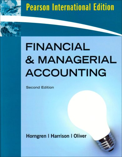 Book Financial and Managerial Accounting (International Edition) free