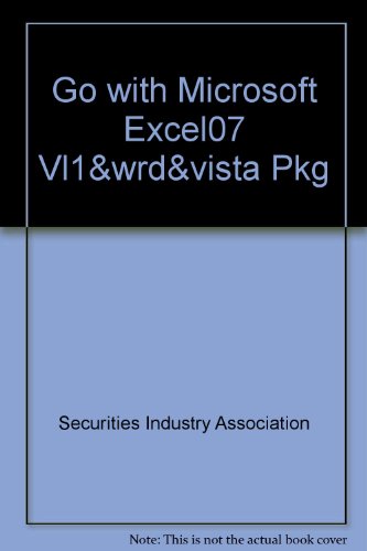 Book Go with Microsoft Excel07 Vl1&wrd&vista Pkg free