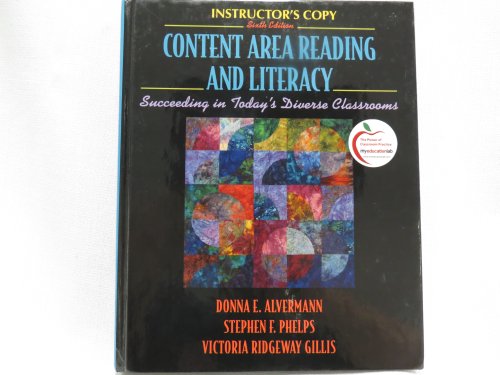 Book Content Areareading And Literacy- Succeeding In Today's Diverse Classrooms, Instructor's Copy, 6th free