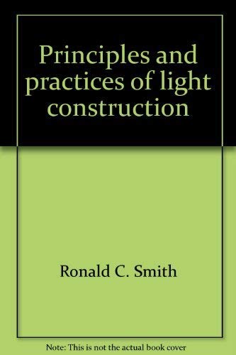 Book Principles and practices of light construction free