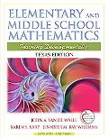 Book Elementary and Middle School Mathematics: Teaching Developmentally, 7th Edition free