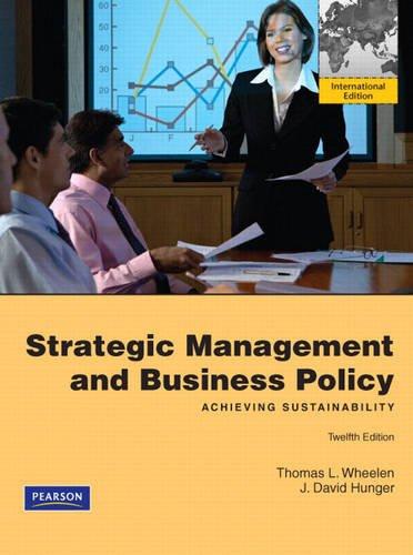 Book Strategic Management And Business Policy (international Edition) free