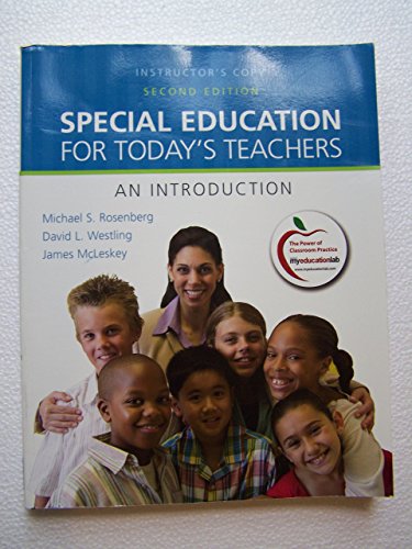 Book Special Education for Today's Teachers: NEW instructor Copy; free
