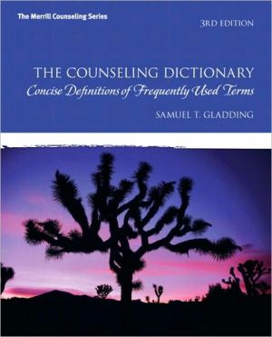 Book The Counseling Dictionary: Concise Definitions of Frequently Used Terms (3rd Edition) free