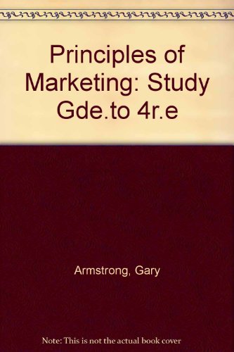 Book Principles Of Marketing: Study Gde.to 4r.e free
