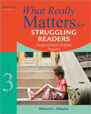 Book What Really Matters for Struggling Readers: Designing Research-Based Programs (What Really Matters Series) free