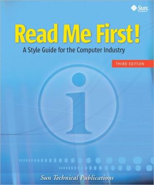 Book Read Me First! A Style Guide for the Computer Industry, Third Edition free