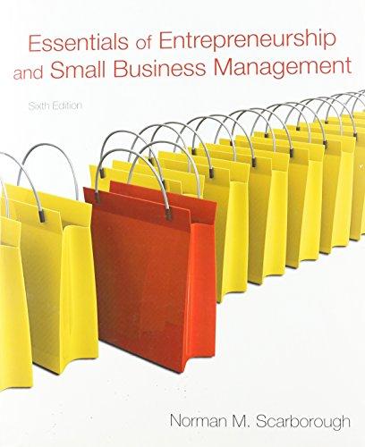Book Essentials of Entrepreneurship and Small Business Management free