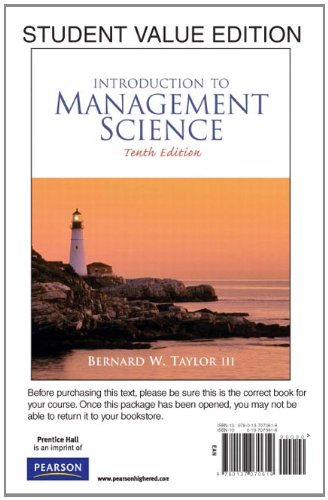 Book Introduction to Management Science: Student Value Edition free