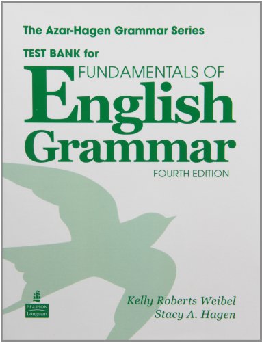Book Fundamentals of English Grammar Test Bank free