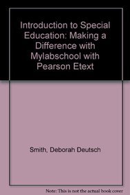 Book Introduction to Special Education + Mylabschool With Pearson Etext: Making a Difference free