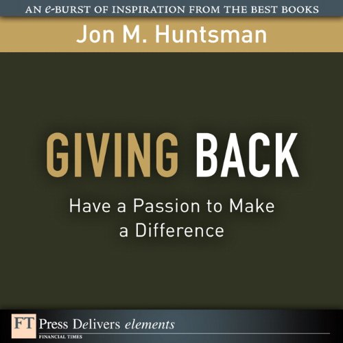 Book Giving Back: Have a Passion to Make a Difference (FT Press Delivers Elements) free