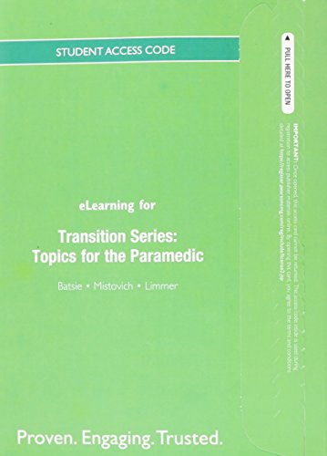 Book Text Resources -- Access Card -- For Transition Series: Topics For The Paramedic free