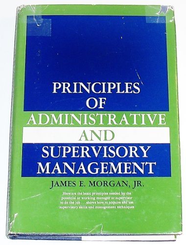 Book Principles Of Administrative And Supervisory Management free