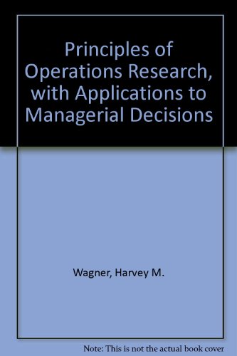 Book Principles Opertns Resrch ** Wagner free