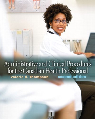 Book Administrative and Clinical Procedures for the Canadian Health Professional (2nd Edition) free