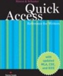 Book Quick Access Reference for Writers, Third Canadian Edition (3rd Edition) free