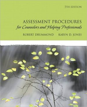 Book Assessment Procedures for Counselors and Helping Professionals (7th Edition) free
