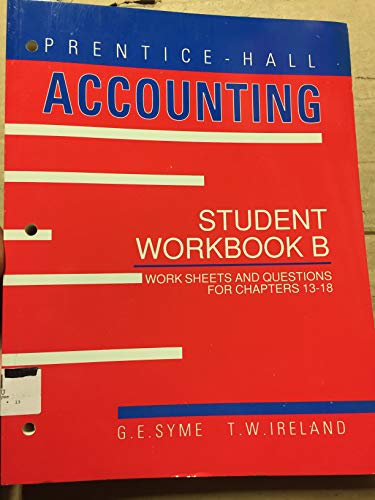 Book Prentice Hall Accounting Student Workbook B free