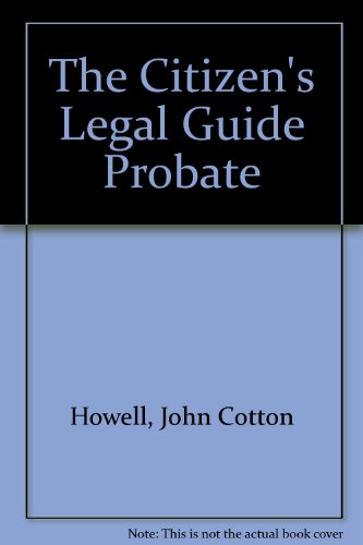 Book The Citizen's Legal Guide Probate free