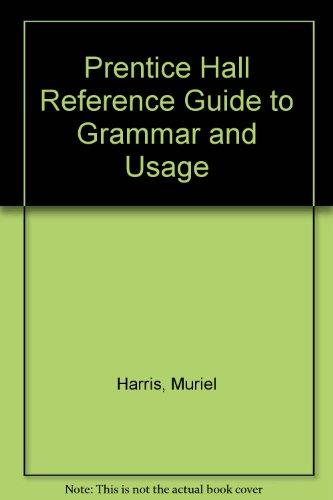 Book Prentice Hall reference guide to grammar and usage free