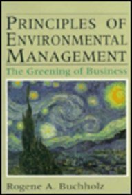 Book Principles of Environmental Management: The Greening of Business free