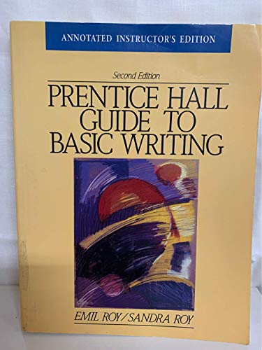 Book Annotated Instructor's Edition Prentice Hall Guide to Basic Writing free