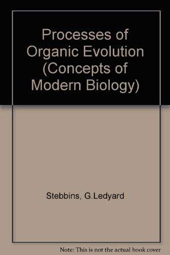 Book Processes of organic evolution (Concepts of modern biology series) free