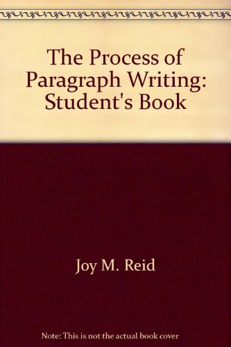 Book The process of paragraph writing free