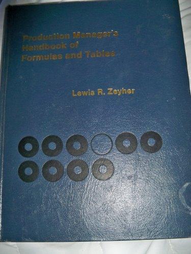 Book Production manager's handbook of formulas and tables free