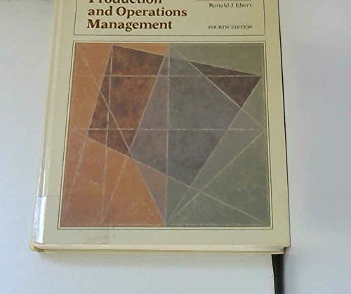 Book Production and Operations Management: Concepts, Models and Behaviour free