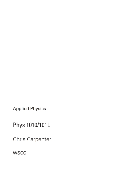Book applied physics free