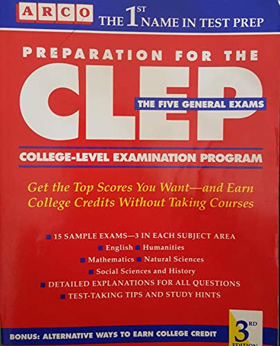 Book Preparation For The Clep, College-level Examination Program: The 5 General Examinations (arco Master The Clep) free