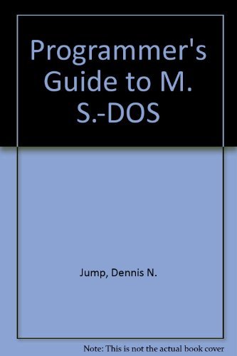 Book Programmer's guide to MS-DOS free