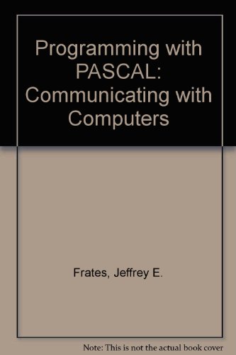 Book Programming In Pascal: Communicating With Computers free