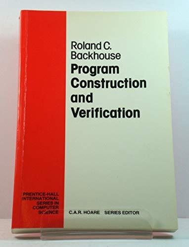 Book Program Construction and Verification free