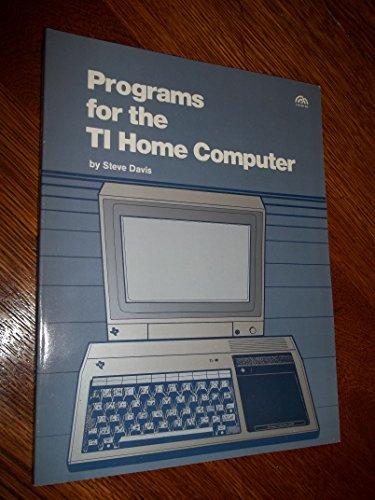Book Programmes For The Texas Instruments Home Computer free