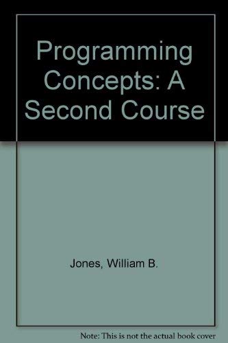 Book Programming concepts, a second course (with examples in Pascal) (Prentice-Hall software series) free