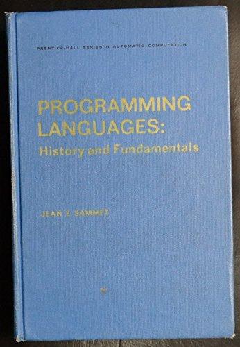 Book Programming Languages: History and Fundamentals (Automatic Computation) free