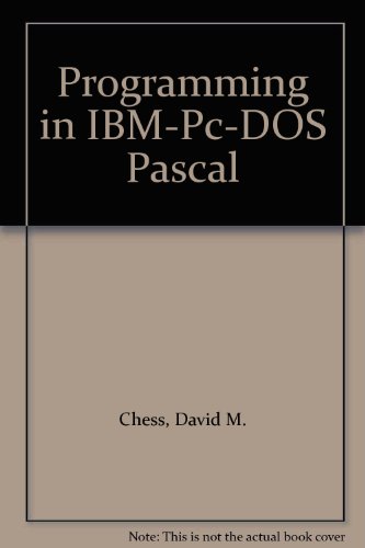Book Programming In Ibm-pc-dos Pascal free