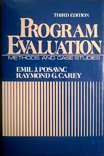 Book Program evaluation: Methods and case studies free