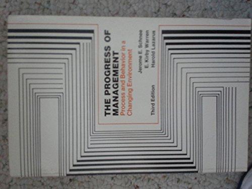 Book The Progress of Management: Process and Behavior in a Changing Environment free