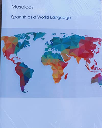 Book Mosaicos Spanish as a World Language, custom Spanish bundle for University of Wisconsin free