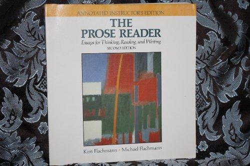 Book The Prose reader: Essays for thinking, reading, and writing free
